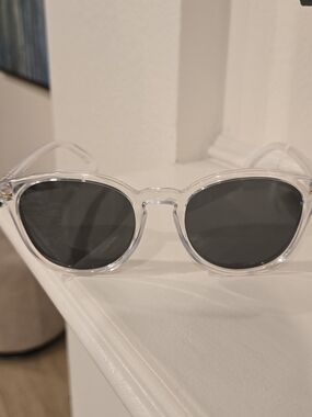 Brand New Le Specs Round Clear Frame Sunglasses